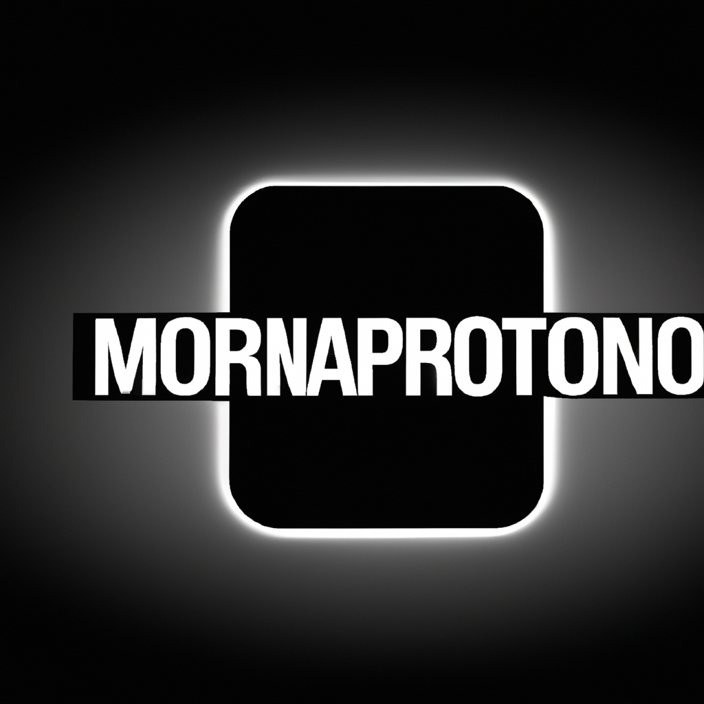 MontajePro — logotipo minimal en blanco y negro